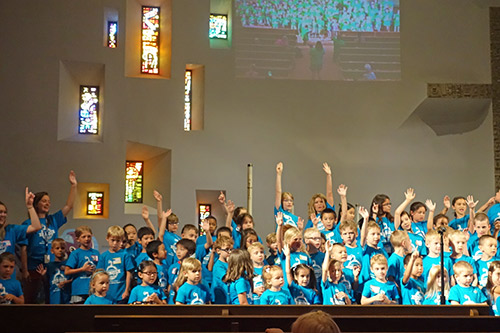 adventure bible camp children singing