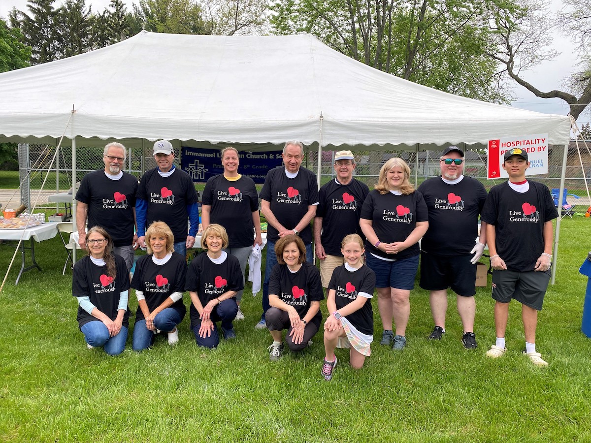Thrivent Volunteers at hospitality tent
